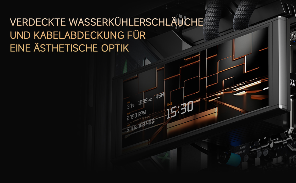 Ігровий корпус Thermalright A70 Vision V2 ATX з LCD-дисплеєм 9.16'', панорамною підсвіткою та підтримкою 8 вентиляторів