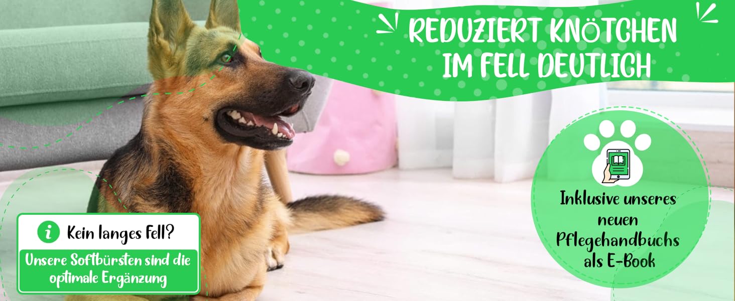 Зубна щітка для собак та котів з захисними нопочками - видаляє підшерсток, ковтуни та вузли. Ідеально для довгошерстих порід, таких як кокапу, пудель. Щітка для щоденного догляду за шерстю, розмір M-L. Зубна щітка 2.0 велика