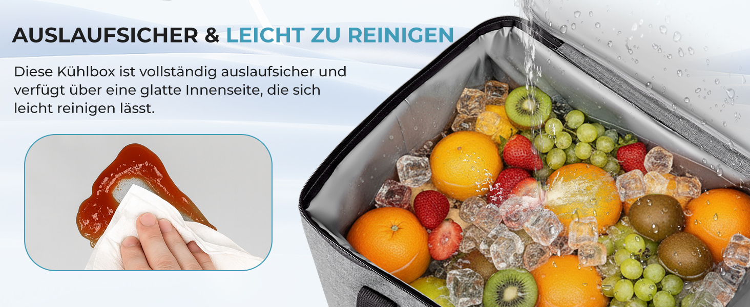 Сумка-холодильник INSMEER 50 л, велика, розкладні, для 80 банок, з відкривачем, для пікніків, кемпінгу, пляжу, сімейних поїздок на 4 особи (темно-сірий)