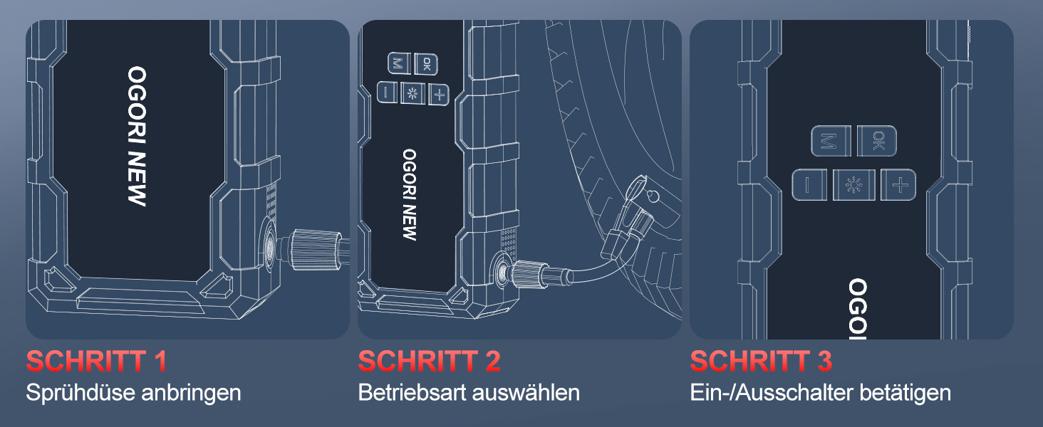 Powerbank Starthilfe з компресором 6000A, 12V, для бензинових (8L) та дизельних (10L) авто, з LED-ліхтариком