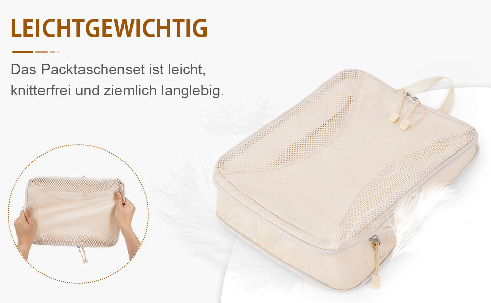 Органайзери для валізи Anjing Compression Cubes - 10 шт., компресійні кишені для подорожей, сірі