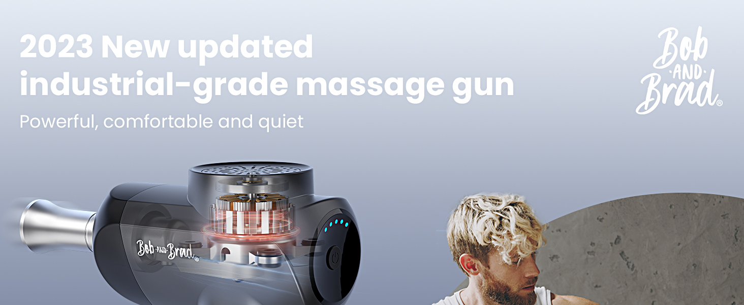 Bob & Brad X6 Pro Max Massage Gun with Heat & Cold Therapy - 11mm Amplitude Electric Muscle Massager with Metal Massage Heads for Pain Relief & Relaxation - Black