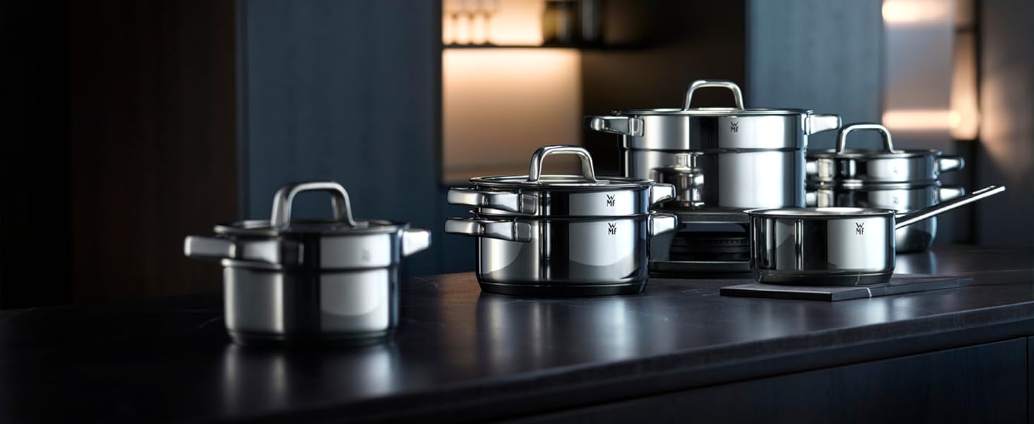 Миска для водяної бані WMF Compact Cuisine 16,5 см, сталева, полірування, для збивання, підходить для посудомийної машини, штабельована