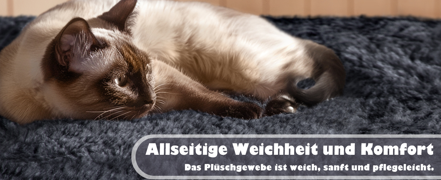 Кігтеточка-кольоротка Yaheetech 139 см, стабільна з 3 платформами, 3 стовпчиками, 2 печерами, плюшеві кульки, чорний колір