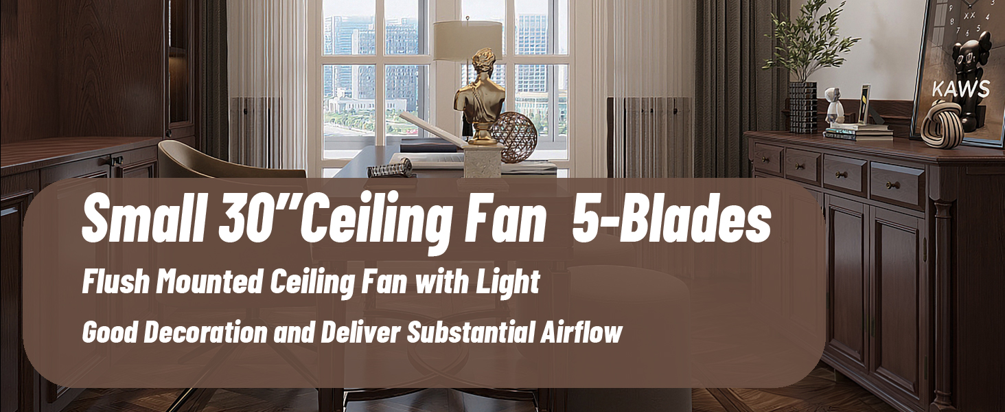 Стеляний вентилятор з підсвіткою для спальні: 76 см, тихий вентилятор з пультом дистанційного керування для вітальні, реверсивний DC-двигун, імітація натурального дерева, 5 лопатей, таймер, VV, шпон дерева