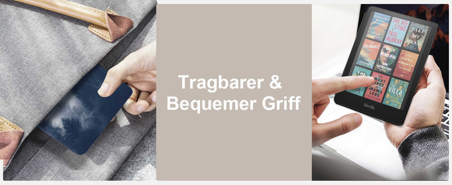 Чохол MoKo для Kindle Paperwhite 12th Gen (2024) та Kindle Colorsoft Signature Edition (2024), захисний чохол з авто-сном/пробудженням, сірий ліс