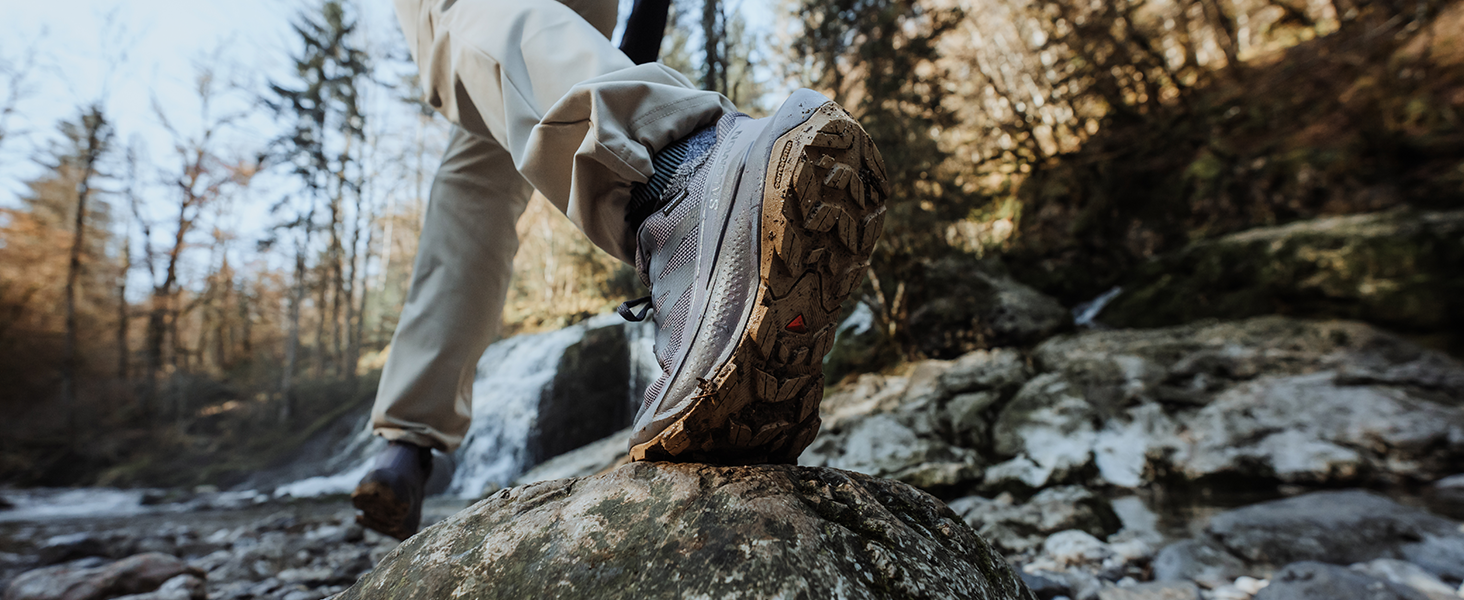 Чоловічі трекінгові черевики Salomon Elixir Tour Waterproof 43 1/3 EU, темно-синій/сірий