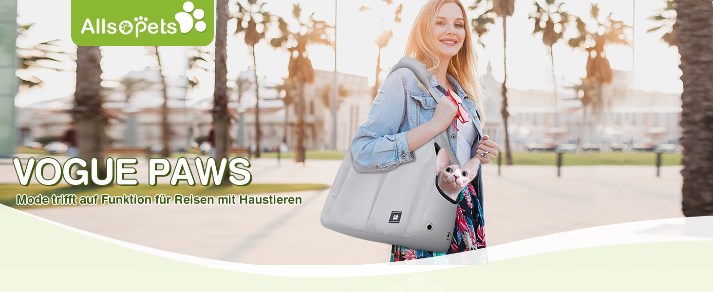 Чорна сумка-переноска для собак та котів ALLSOPETS - легка, дихаюча, для подорожей та відпочинку на природі