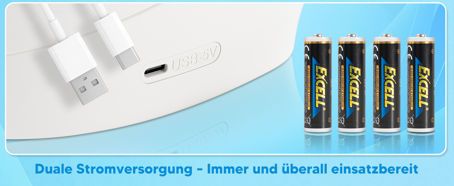 Тонометр на плече Arboleaf з великим LED-дисплеєм, вимірювання пульсу та частоти серцевих скорочень, 4x199 місця пам'яті, зарядка USB-C або AA-батареї, для домашнього використання, білий, компактний