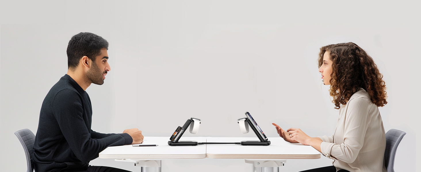 TECKNET Бездротова зарядка 3 в 1, Складна індукційна станція, Швидка зарядка для iPhone 17/16/15/14/13/12/11/Pro Max, Apple Watch Ultra/11-3/SE, AirPods Pro 3-2/4-2, Чорний