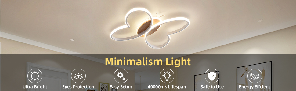LED Ceiling Light for Kids' Room Lamp Ceiling, Dimmable Kids' Room Ceiling Lamp with Remote Control, 32W Kids' Room Ceiling Light Cloud for Living Room, Bedroom (48cm, Warm White Dimmable)