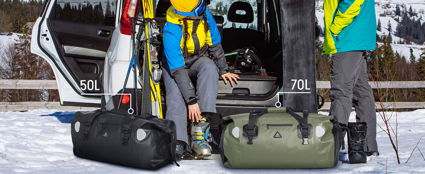 Водонепроникний рюкзак Dry Bag 70 л жовтий – герметична сумка для подорожей, кемпінгу, мотоциклів, човнів, каякінгу, SUP
