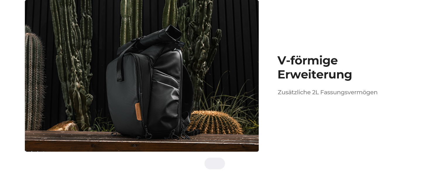 Рюкзак для камери K&F CONCEPT, водонепроникний, великий, з розширеним об'ємом, відділення для ноутбука 15.6 дюймів, для DSLR/SLR камер