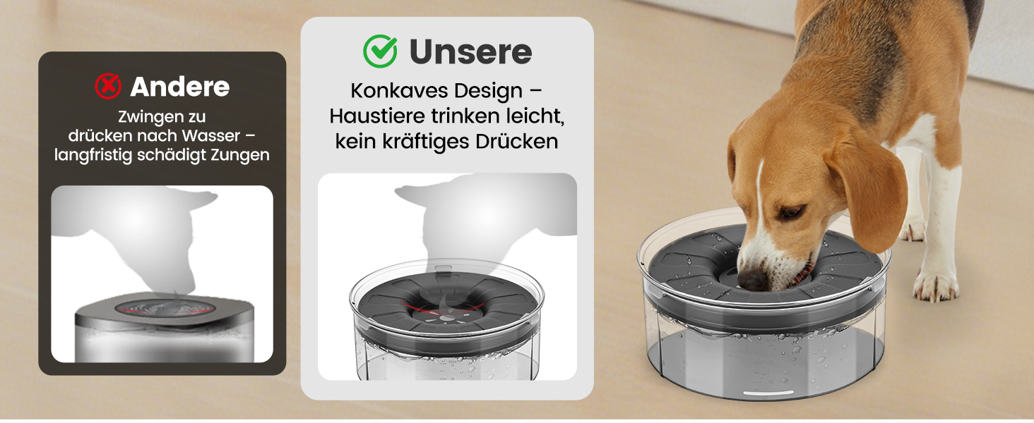 Миска для собак PETTOM без облизування, 3L, витоки запобігаються, сіра