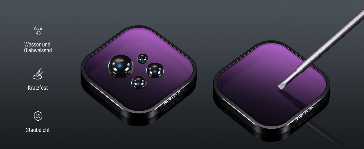 Набір фільтрів ND та CPL NEEWER для Insta360 Ace Pro: ND16, ND32, ND64, CPL – 4 шт.