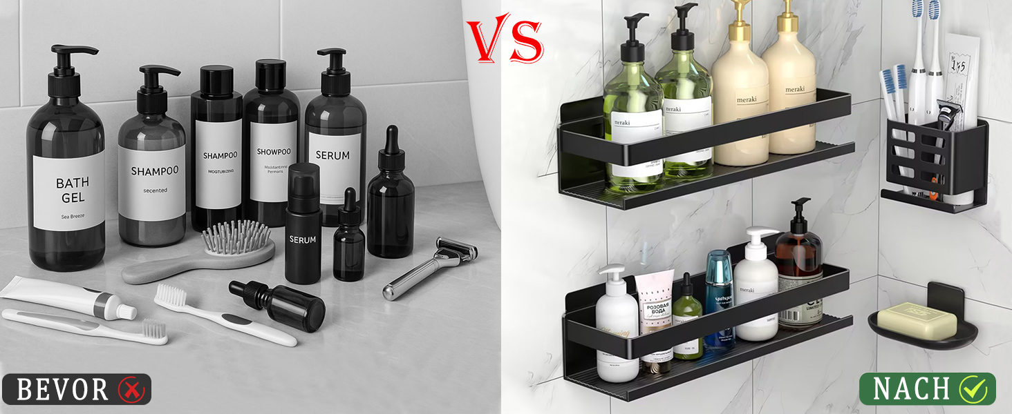 Алюмінієвий кухонний органайзер для ванної кімнати: 2 шт., 30 см, самоклеючий, для кріплення на стіну