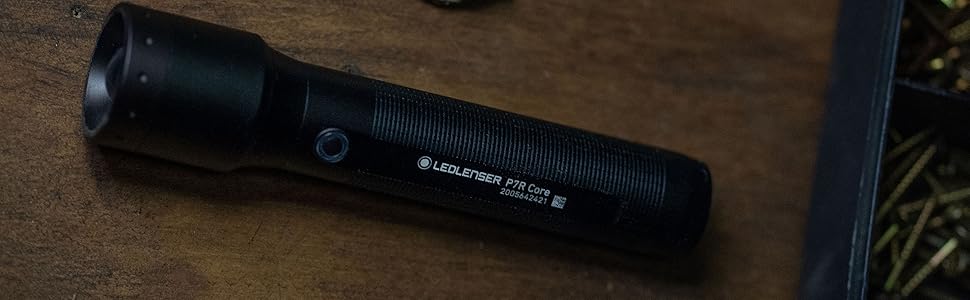 Ліхтар Ledlenser P7R Core універсальний, 1400 лм, LED, акумулятор 21700, IP68, фокус, дальність 300 м, USB-зарядка, постійне світло