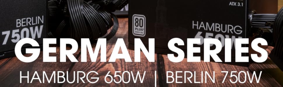 Блок живлення Thermaltake Hamburg 650W ATX 3.1 PCIe 5.1 80 Plus White German Series