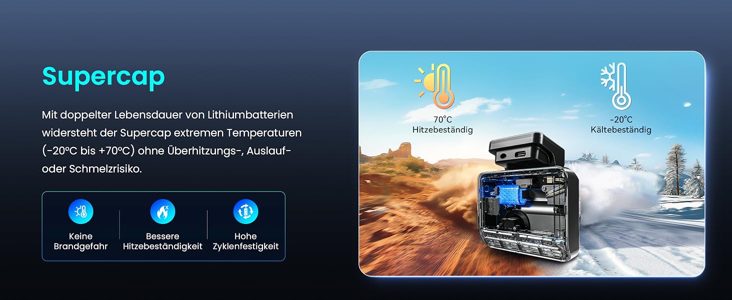 Автомобільний відеореєстратор DDPAI Z50 Pro 4K+1080P (передній та задній), 3