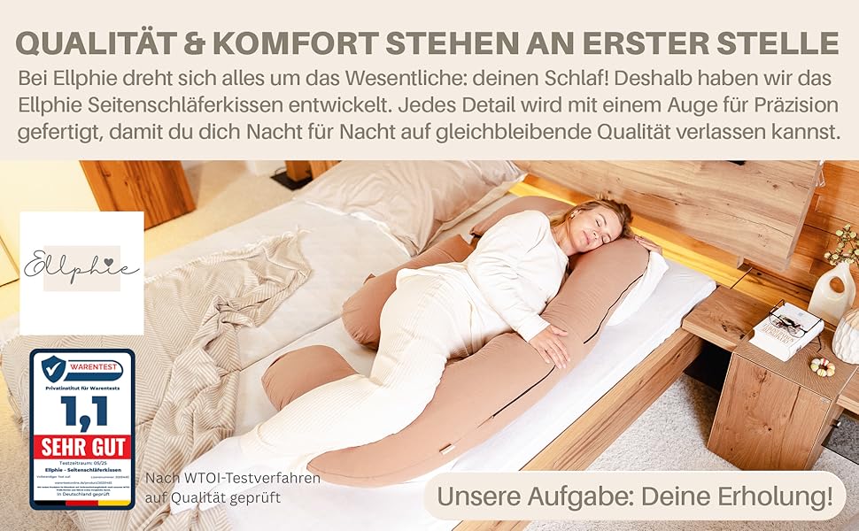 Подушка для вагітних та годування XL, Memory Foam, бавовняний чохол, бежева