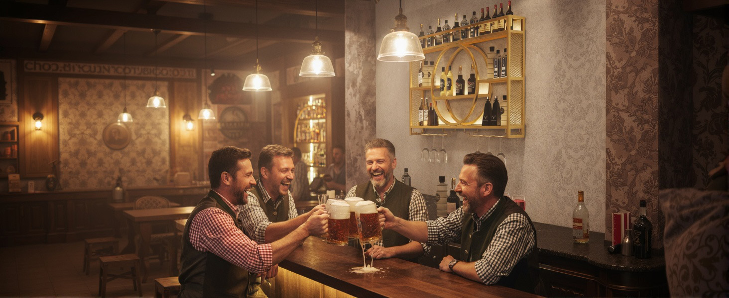 Настінна вітрина для вина Regal Metall: полиця для пляшок, барна вітрина, для бару, ресторану, інтер'єру (золота, 100*15*80)