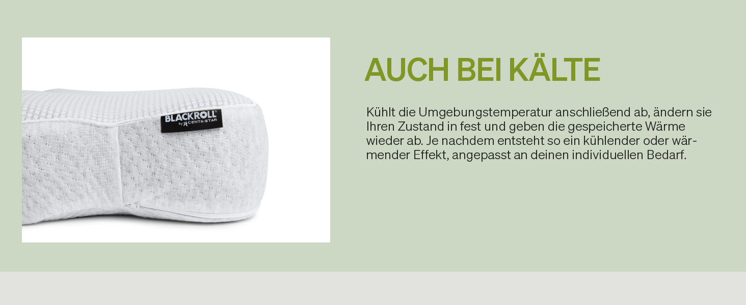BLACKROLL® Recovery Pillow Set (50 x 30 cm), orthopedic pillow with additional cover, ergonomic head pillow with travel bag, neck pillow made of viscose memory foam, Made in Germany, Climate pillow + Climate pillow cover