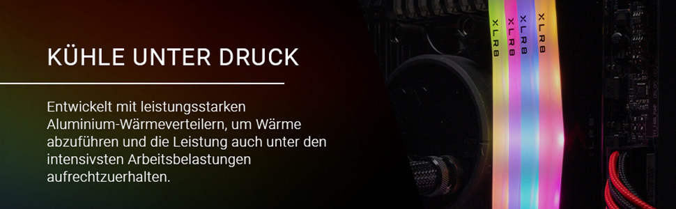 PNY XLR8 Gaming Epic 32GB (2x16GB) DDR4 3200MHz Оперативна пам'ять для ПК RGB Чорний