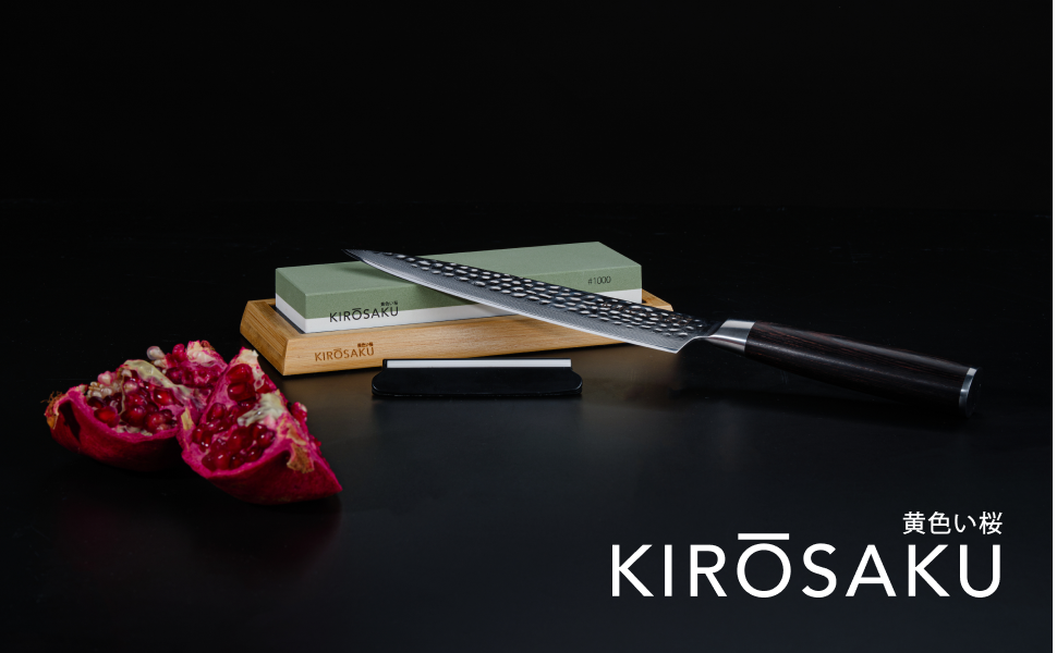 Точило для ножів Kirosaku: преміум-точило з абразивом 1000/6000 грінь, з підставкою, у подарунковій коробці