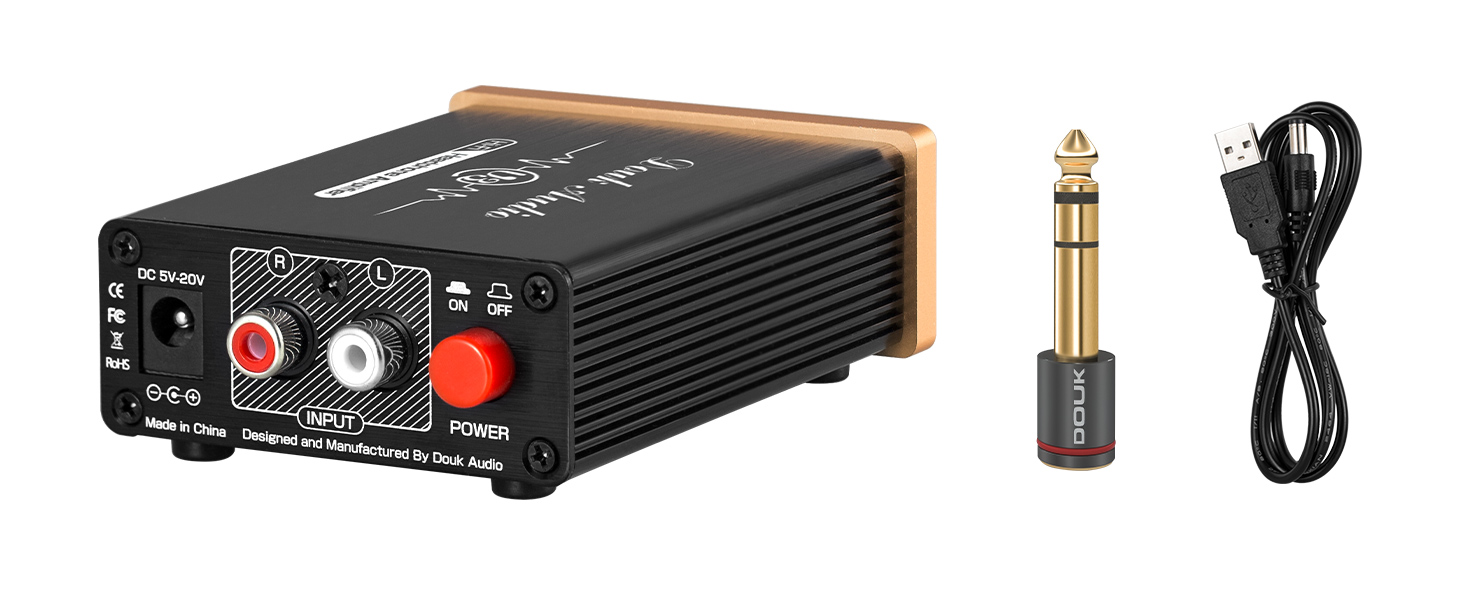 Підсилювач для навушників Douk Audio U3 Mini Class A, стерео, підвищеної якості