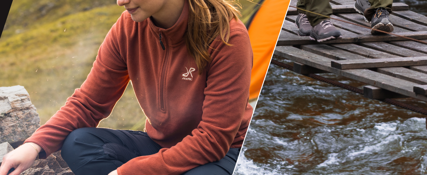 Флісова худі RevolutionRace Hiker для чоловіків, чорний, легка та еластична