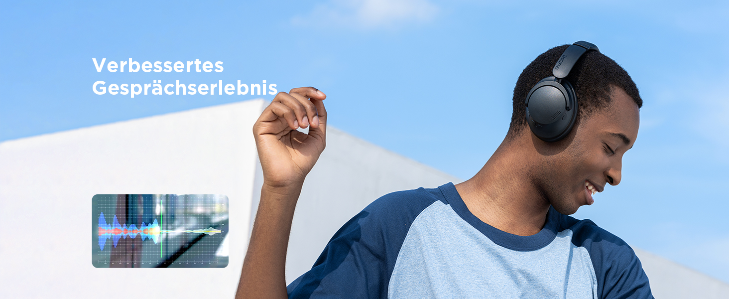 1MORE SonoFlow SE навушники Over-Ear Bluetooth з активним шумозаглушенням, бездротові, 70 годин відтворення, швидка зарядка, ENC мікрофон, глибокий бас, EQ пресети