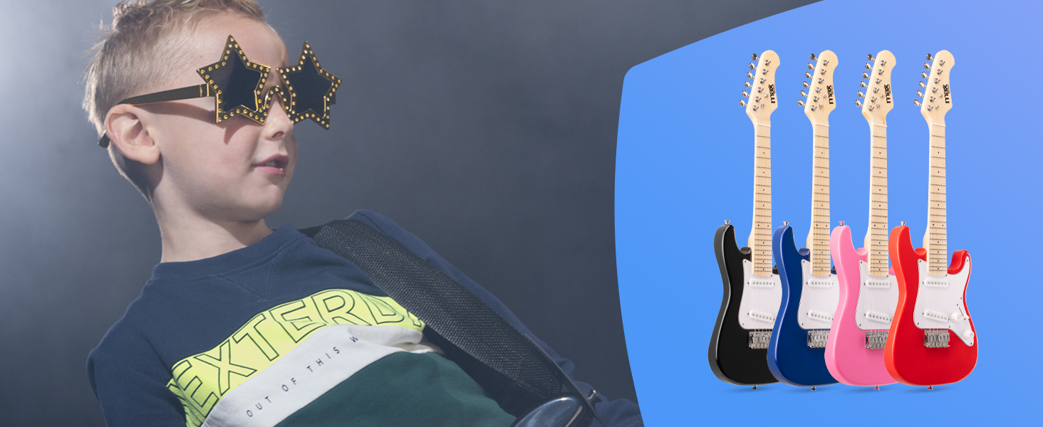 Електрогітара Max GigKit: Комплект для початківців (4/4, 40 Вт, блакитний)