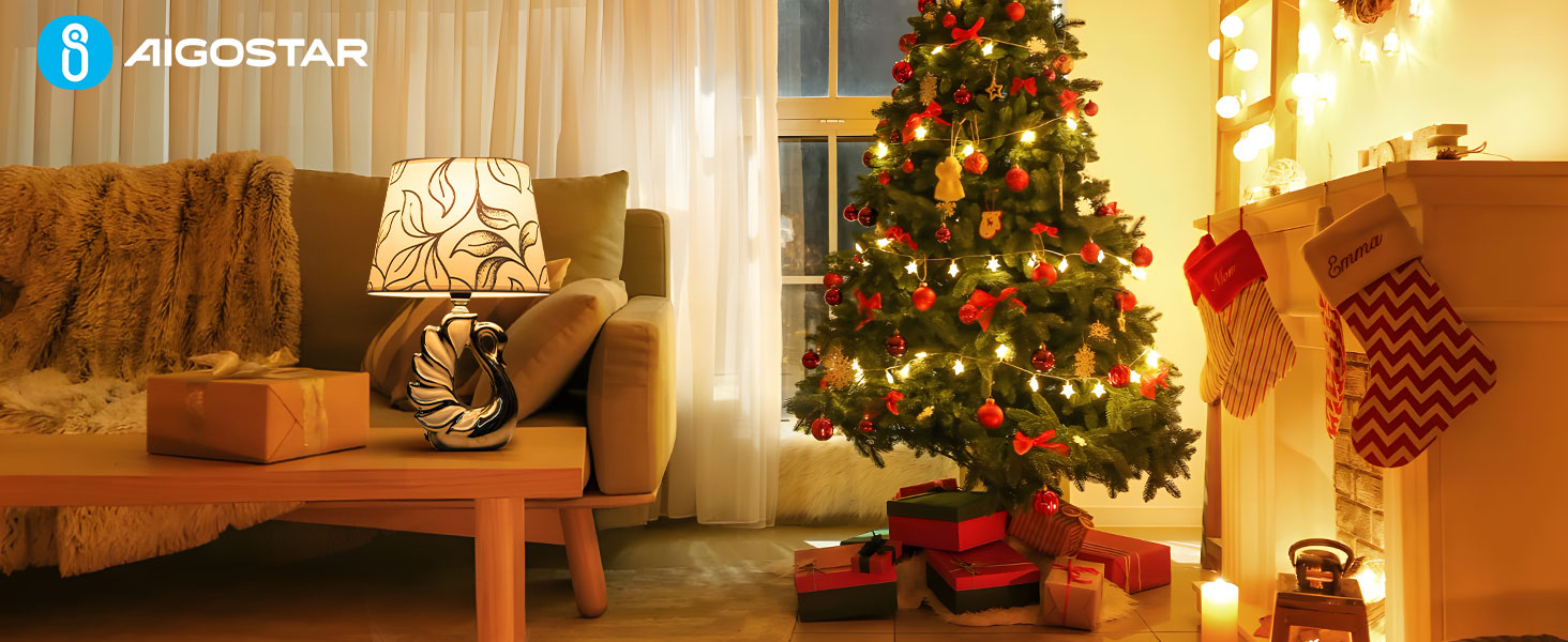 Стійка лампа Aigostar з кераміки, вінтажна настільна лампа з тканинним абажуром, патрон E14, макс. 40W, сучасна лампа для нічного столика, нічник для спальні, вітальні, офісу (без лампочки) - H235mm (Білий лебідь - H310mm)