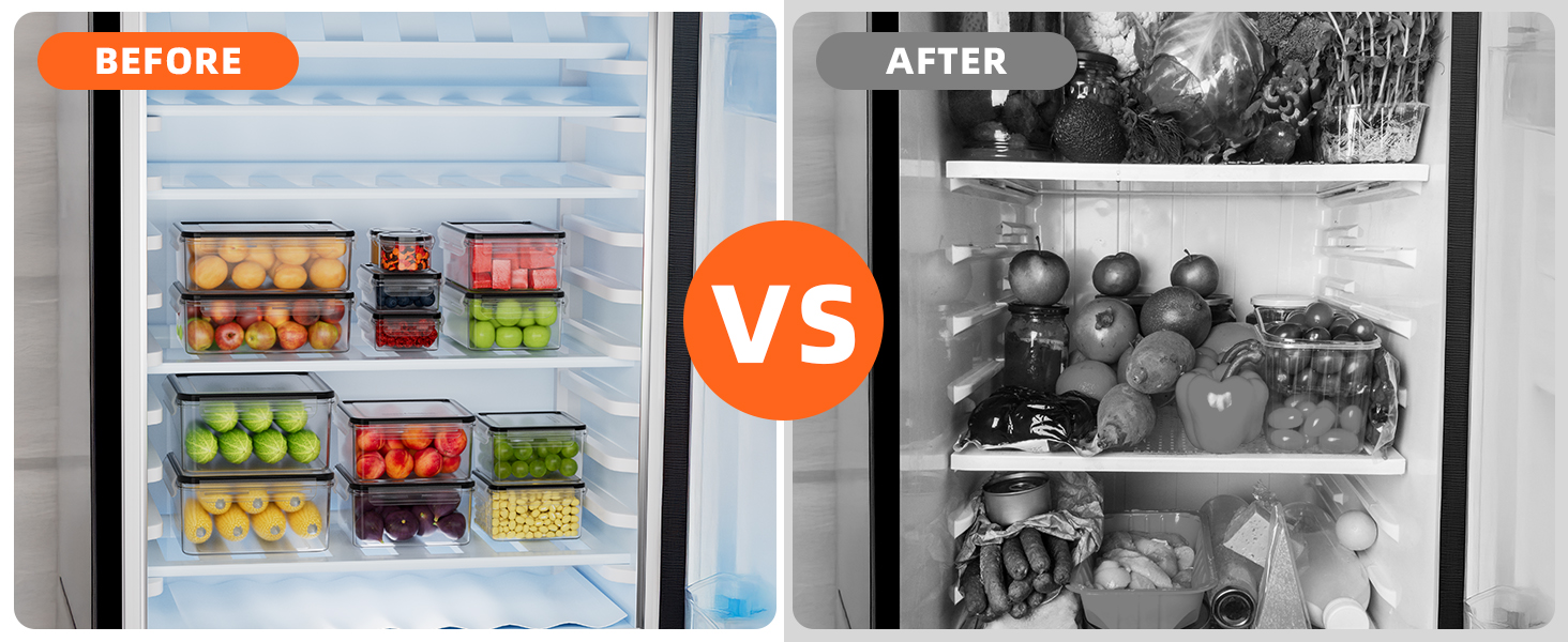 Набір контейнерів для зберігання продуктів 36 шт. з кришками, витіканнями, для кухні