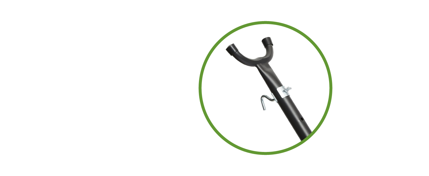 Гамак KRUMAD 260 см, до 250 кг, вуличний, бавовна-поліестер, з дерев'яними розпірками та сумкою (синьо-білий, з каркасом)