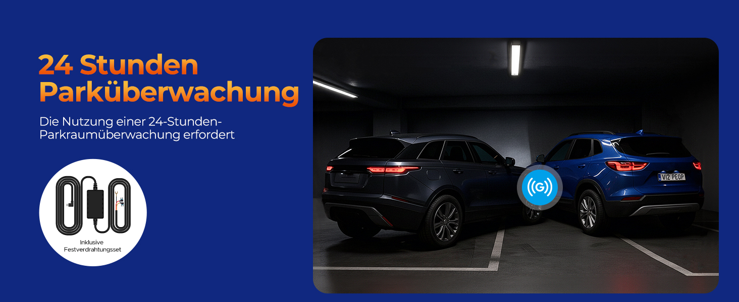 4-канальний автомобільний відеореєстратор LAMTTO (передній, задній, внутрішній), 5GHz WiFi, 360° огляд, ІЧ-нічна зйомка, 24/7 моніторинг паркування, IPS-екран 3.16