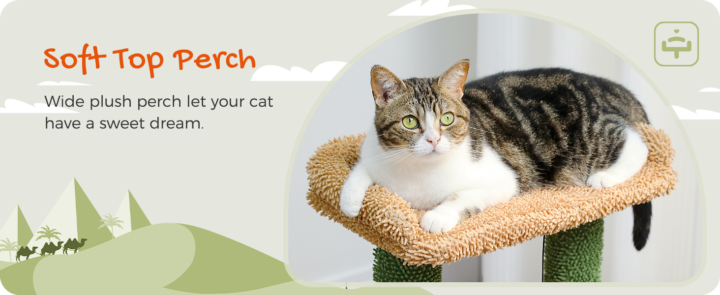 PAWZ Road Котячий кігтеточка з гамаком, котячий тур з сизалю, зелений, 83 см
