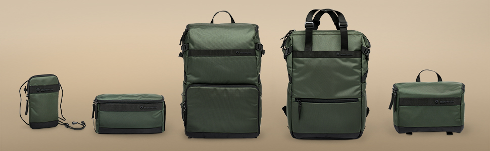 Рюкзак для фототехніки Manfrotto Street Slim Green - для DSLR та Mirrorless, з відділенням для ноутбука