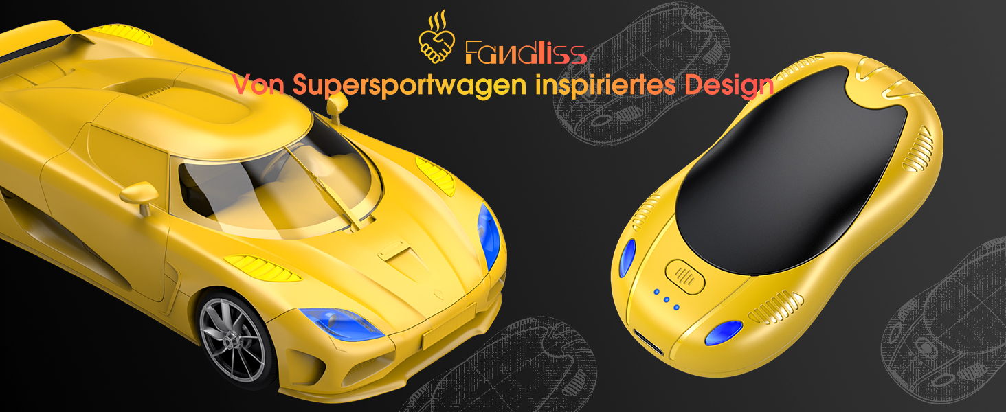 Електричні грілки для рук з акумулятором 10000mAh, 2 шт., з двостороннім нагрівом, USB, 3 режими, для кемпінгу та активного відпочинку