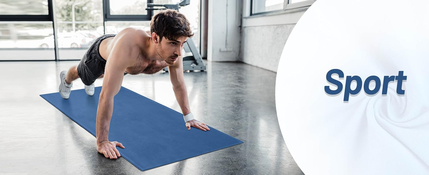 Набір рушників з мікрофібри GZXYA (3 шт.): великий (180x60 см) + 2 маленьких (80x40 см), швидковисихаючі, для спорту та відпочинку