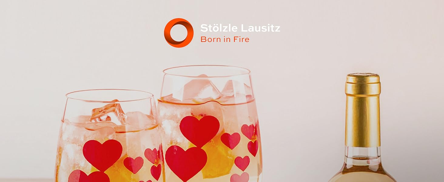 Champagnerські келихи Stölzle Lausitz L'Amour, 2 шт, 175 мл – Ідеальні для шампанського, секти та просекко – Зроблені з кришталевого скла без свинцю, стійкі до пошкоджень, придатні для миття в посудомийній машині