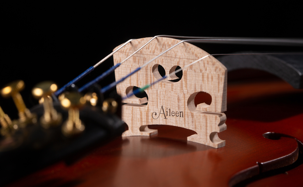 Скрипка Aileen Violin 4/4 для дорослих, скрипка для початківців, глянцевий античний дизайн
