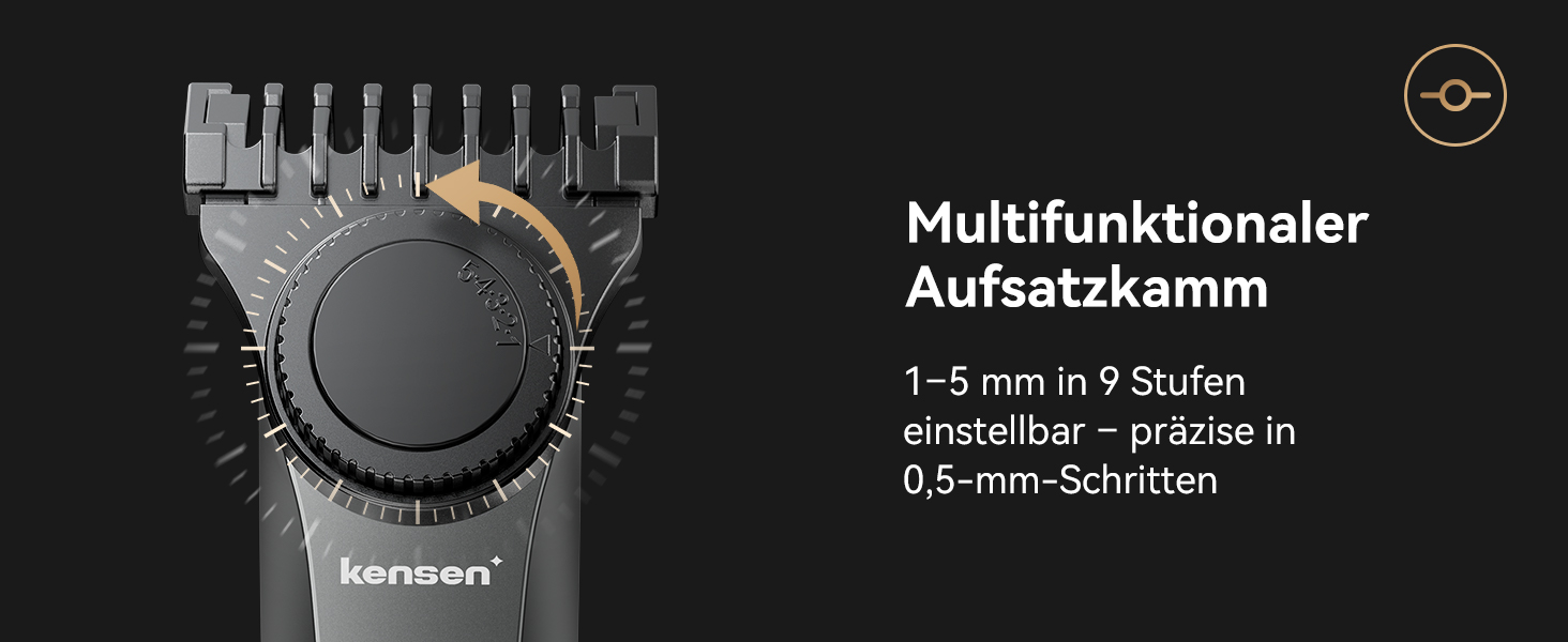 Мультитриммер для тіла чоловічий Intimrasierer Mann - Водонепроникний тілотриммер для чоловіків з насадками для ніг, пахв та зони бікіні. Чорний