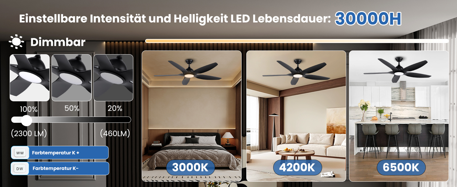 Стеляний вентилятор Newday 153см, чорний з підсвіткою та пультом, 5 лопастей, DC мотор, регулювання швидкості, таймер, для дому