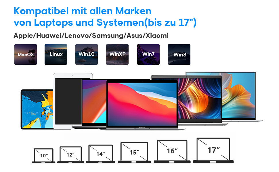 Регульований підставка для ноутбука з RGB вентилятором, алюмінієвий, чорний. Сумісна з MacBook та ноутбуками 10-17'