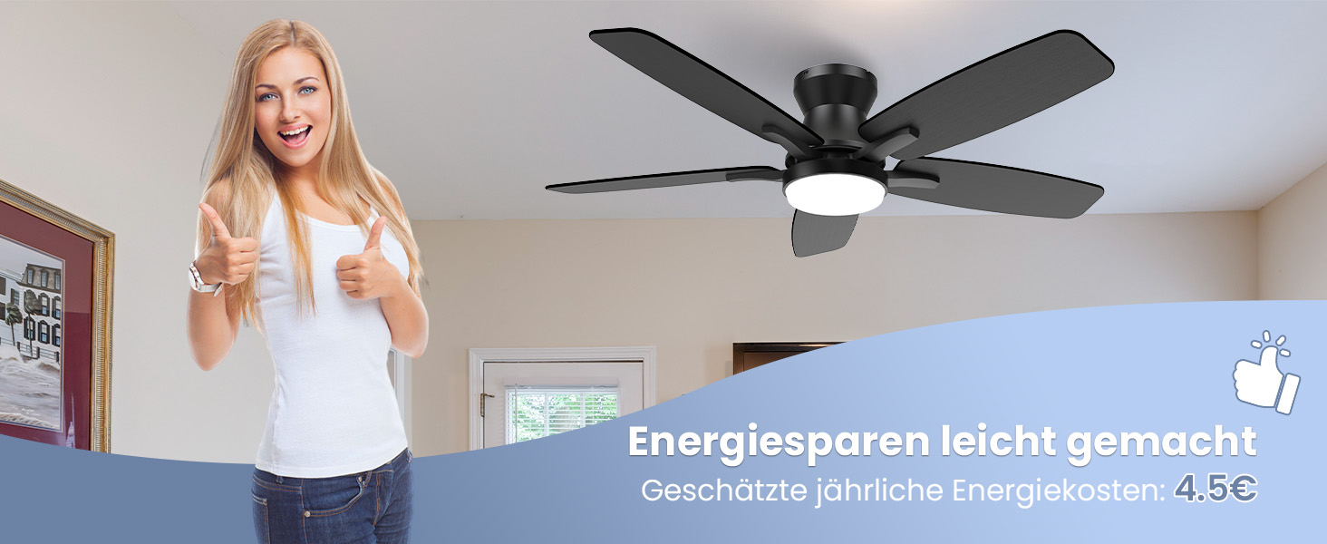 Стелянка-вентилятор 106 см з підсвічуванням, двосторонні лопаті, тихий, з пультом, LED лампа для спальні/вітальні, DC мотор, колір темне дерево