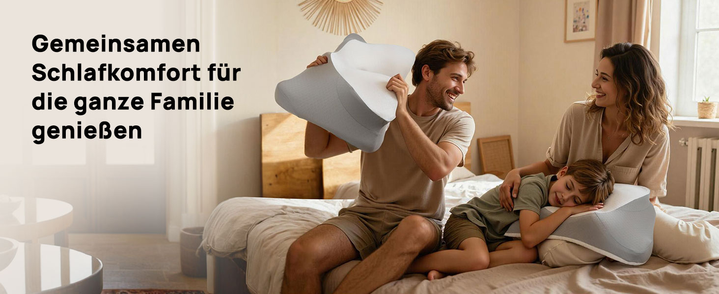 Подушка для шиї Feagar у формі метелика з ефектом пам'яті (Memory Foam), сіра