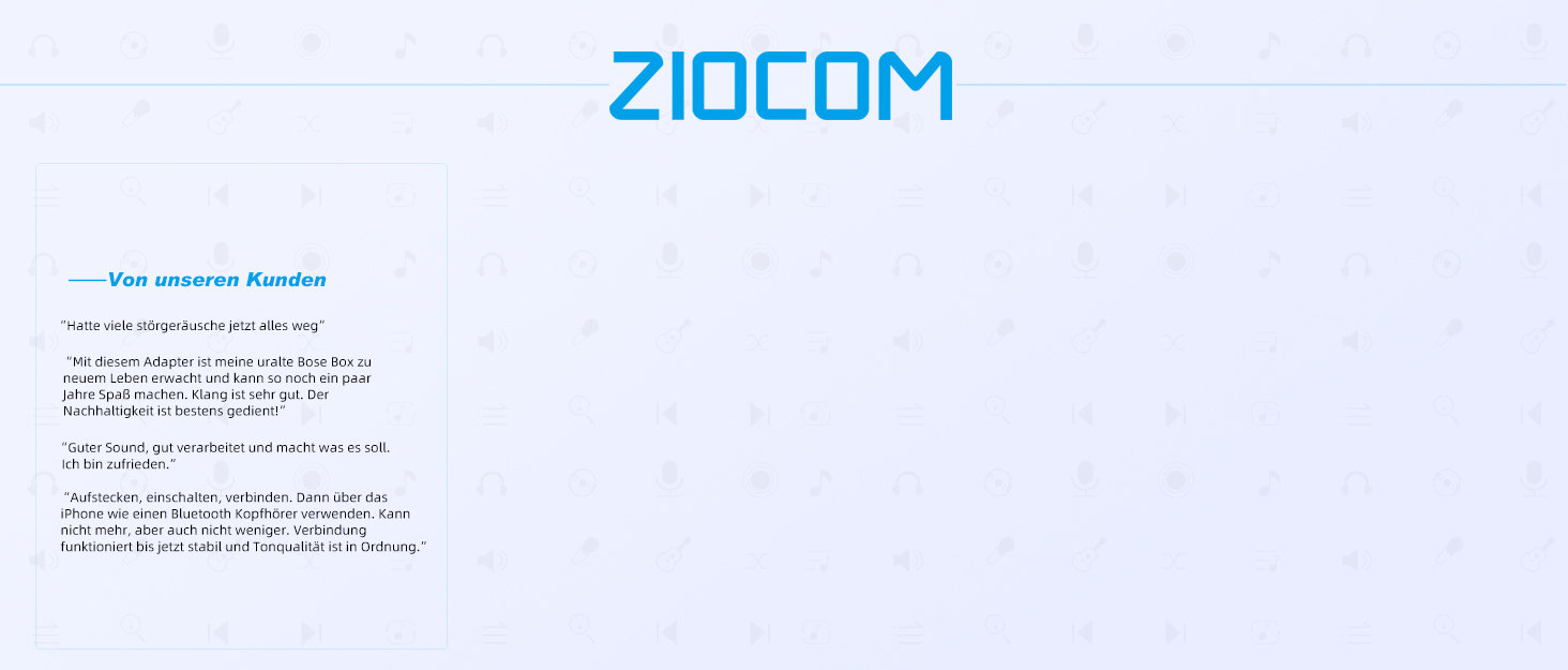 ZIOCOM Bluetooth адаптер стереосистеми: Bluetooth передавач/приймач 5.0 для TV/PC/MP3/стереосистеми (оптичний, 3.5 мм AUX, RCA). Підтримка одночасної підключення 2 пристроїв