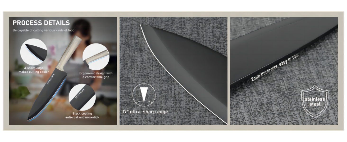 Набір кухонних ножів Messerblock з 16 частинами, з дерев'яною підставкою, дощечкою, захистом пальців, точилкою та кухонними ножицями, професійний набір ножів для дому (зелений, блакитний)