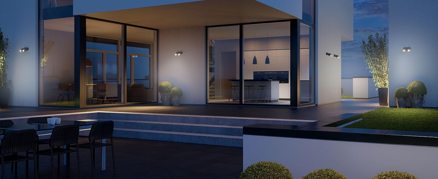 Смарт LED прожектор Steinel Spot DUO SC Connect для вулиці з датчиком руху, димуванням, керуванням через додаток, 7 Вт, 3000K, антрацит